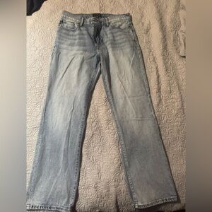 Lucky Brand Light Blue Denim Jeans with Yellow Stitching